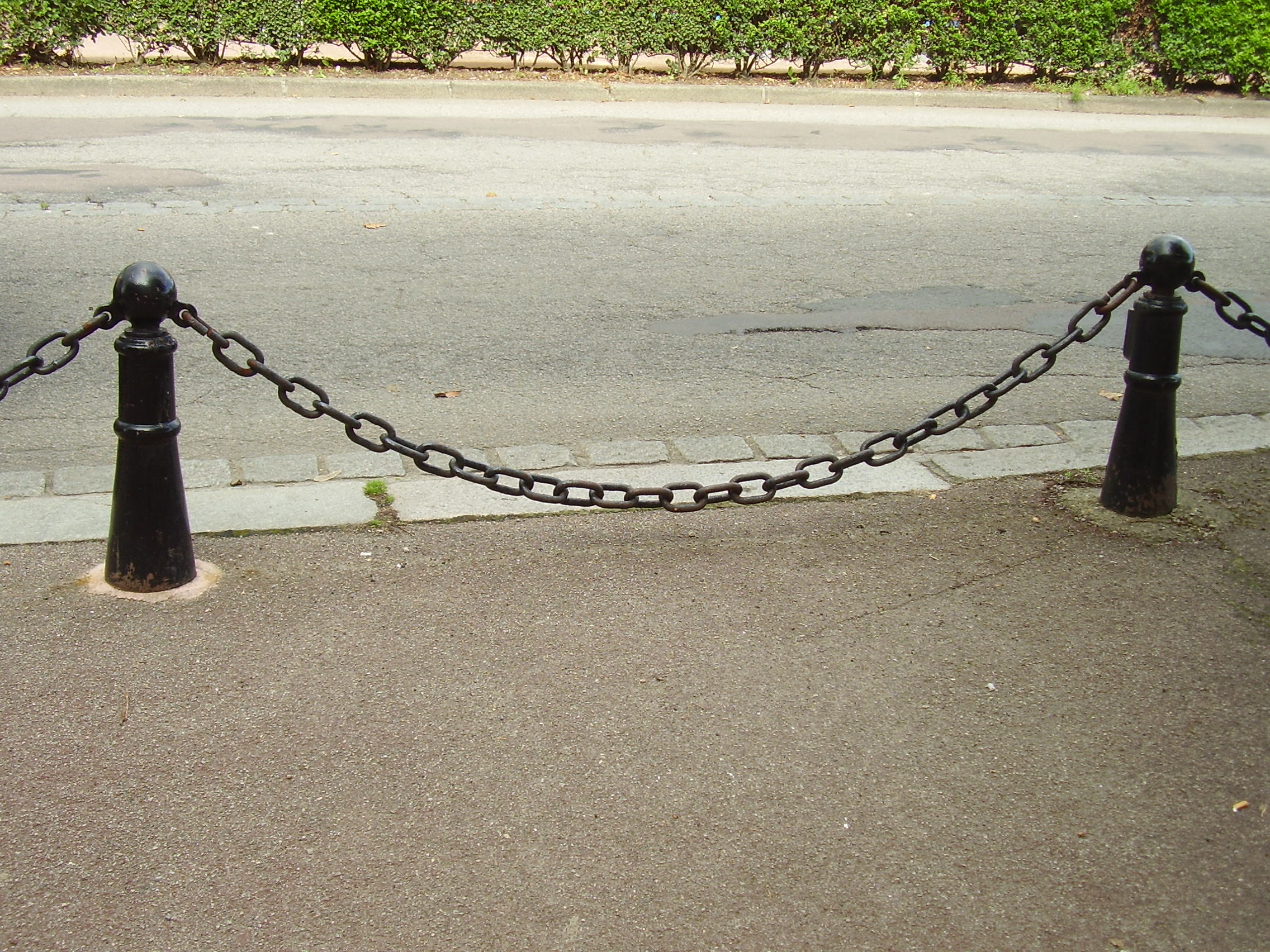 A chain hanging from points forms a catenary.